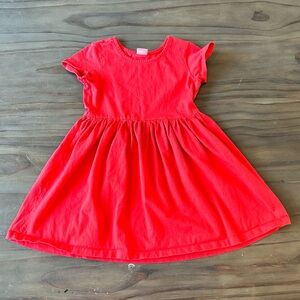 EUC Hanna Andersson 🍅 Tomato Red Bright Basics Dress